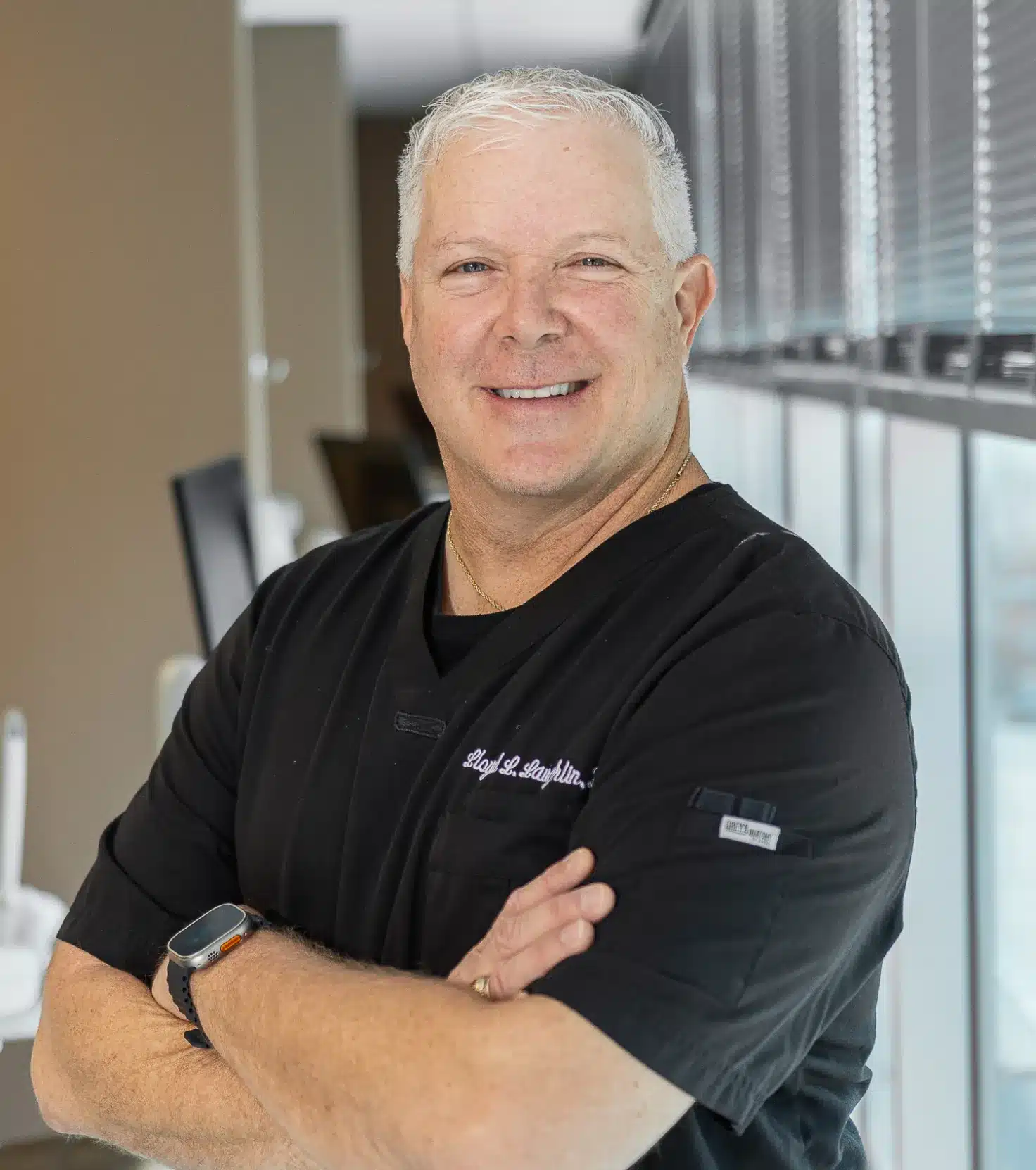 Portrait of Dr. Lloyd Laughlin, dentist at Laughlin Dental
